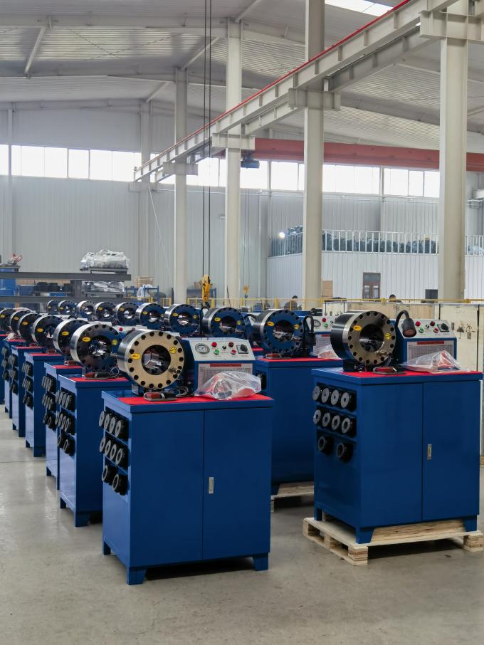 Large Range Brake Hose Crimping Machine 651mm Hydraulic Pipe Crimping