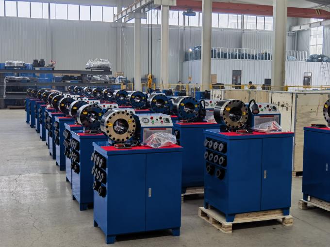 Large Range Brake Hose Crimping Machine 651mm Hydraulic Pipe Crimping