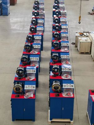 6-51mm Brake Hose Crimping Machine 3KW Air Brake Hose Crimper With Multifunctional Panel