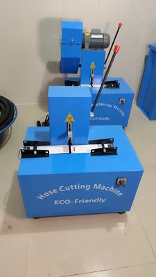 Electric Rubber Hose Cutting Machine with 4 Layers and Advanced Button Control 2 Inch 6-51mm Blue