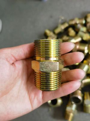 Nice Carbon Steel Forklift Reusable Customized Thread Adapter / Hydraulic Hose Fittings Hydraulic Hose Ferrule Fittings