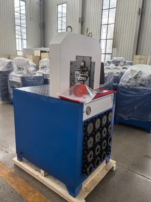 3 Inch PLC Control Systerm 7.5kw Working Efficiency 800 Pieces/H Hydraulic Hose Crimping Machine