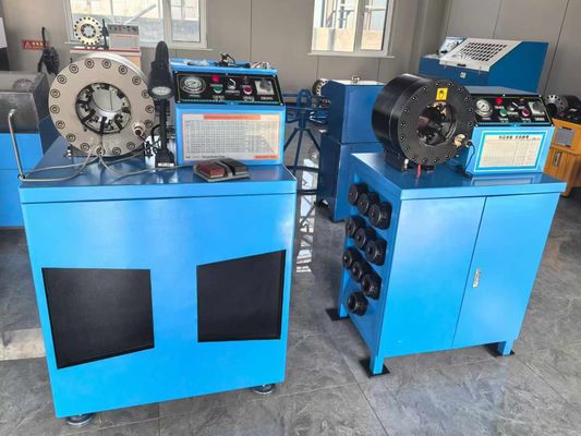 6-51mm 10 Dies Hose Matching Dies 500 Pieces Per Hour Portable Hose Crimping Machine Hydraulic Hose Crimper