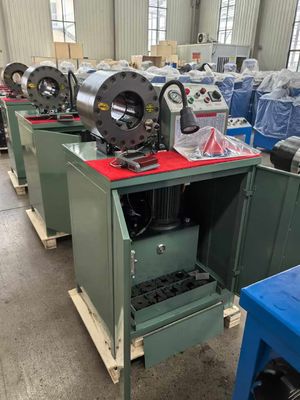 Forging Process Semi-automatic Electric Hydraulic Hose Pipe Crimping Machine 10 Dies Hose Crimping Machine