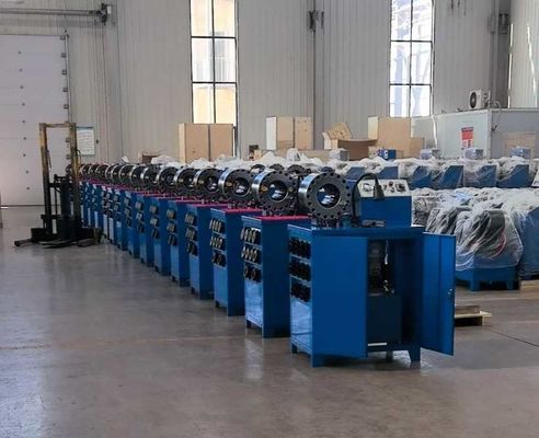 2 Inch High Model 10 Dies Rubber Hose Crimping Machine With 600T Crimping Force