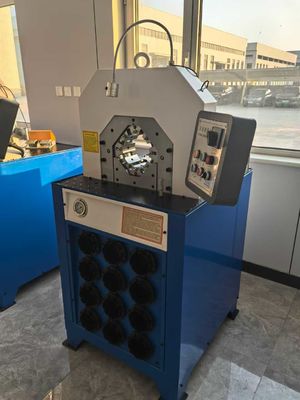 2 Inch Button Control Systerm 300 Pieces / Hour With Fast Change Moulds Tools Hydraulic Hose Pressing Machine Hydraulic Fitting Press Big Elbow