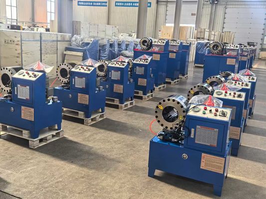 PLC / Digital / Button Control System 2 Inch 10 Dies DX68 Hose Crimping Machine Hose Crimper High Efficiency