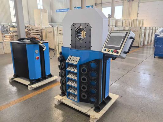 OEM Service 0.01mm Accuracy Hose Crimping Machine 4 Inch Big Capacity Crimping Range Electric Hydraulic Crimping Tool