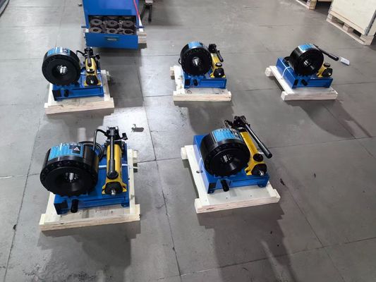 Versatile And Precise 1 Inch 6-25MM Manual Hydraulic Hose Crimping Machine Hose Crimper 7 Dies With Steel Compatibility