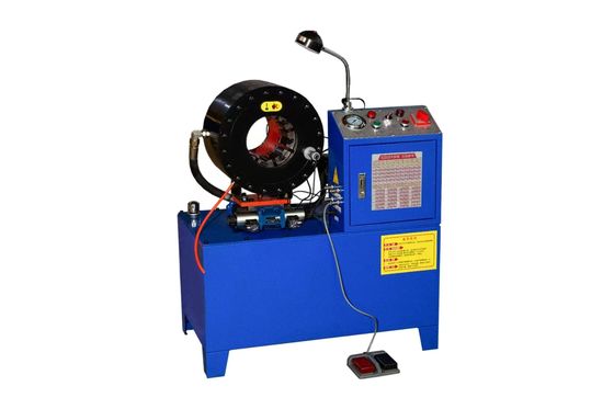 Accurate Crimping Blue Color DX68 Hose Crimping Machine 10 Dies 2 Inch From 6 To 51mm ±0.01mm 600T Crimping Force 245Kg Hydraulic Hose Pressor