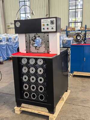 Button Control Hydraulic Hose Crimping Machine with 6-76mm Crimping Range and 165mm Max Opening