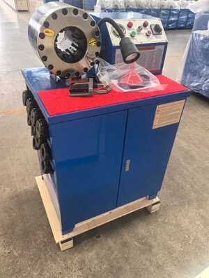 600T Crimping Force Rubber Hose Crimping Machine with 6-51mm Range and 10 Interchangeable Dies