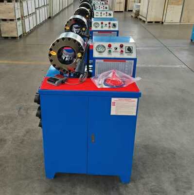 600T Crimping Force Rubber Hose Crimping Machine with 6-51mm Range and 10 Interchangeable Dies