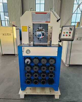 3 Inch 6-76mm Button Control Hydraulic Hose Crimping Machine with 15 Interchangeable Dies for Efficient Hose Pressing