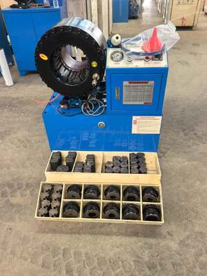 6 Inch Up To 150mm Hydraulic Hose Crimping Machine With Different Voltage 4-150mm Crimping Range Large Opening And 20 Interchangeable Dies