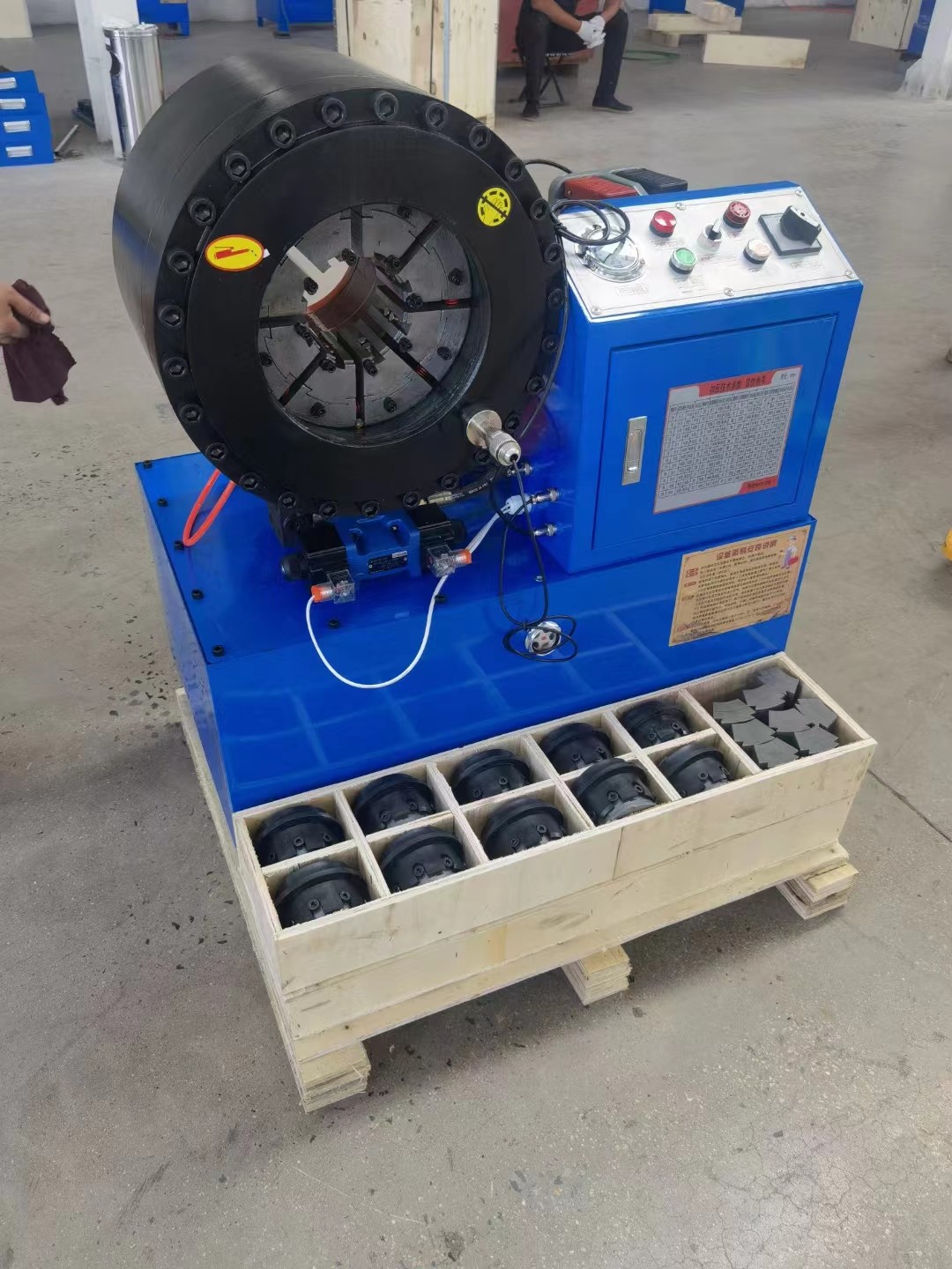 6 Inch High Pressure Hose Crimper 4150mm Hydraulic Fitting Press CE