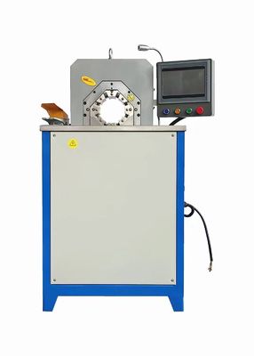 Good price PLC 2 Inch Hydraulic Hose Pipe Pressing Machine Spiral Hydraulic Line Press Wide Opening Head online