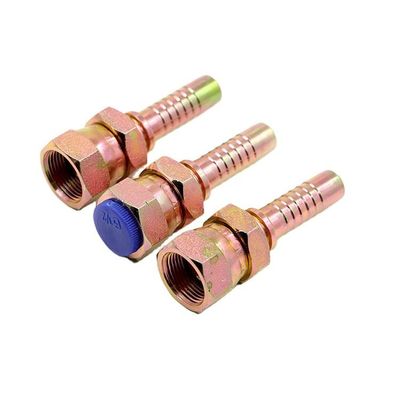 Hydraulic Hose Repair Kit 3Pcs 1/4", 3/8", 1/2" Hydraulic Hose Field Repair Kit, Compatible With SAE 100R1 1-Wire And SAE 100R2 R16 R17 R19 2-Wire