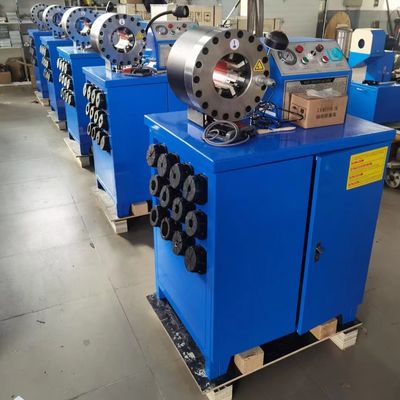 Good price 2 Inch Electric Rubber Hose Crimping Machine 600T Crimping Force online