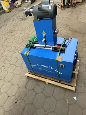 Good price Dust free Blue Skiving And 4 Layers Electric Rubber Hose Cutting Machine With Advanced And User Friendly Button Control online