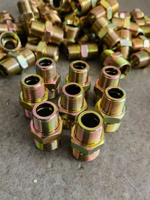Customized Thread Adapter / Hydraulic Hose Fittings Hydraulic Hose Ferrule Fittings Equal Shape