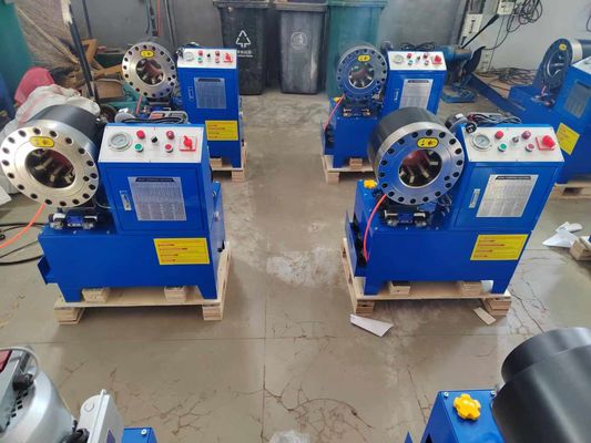 Good price 2 Inch 6-51mm 10 Dies DX68 Hose Crimping Machine CNC  Control System online
