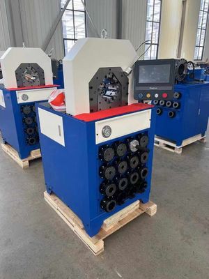 Good price PLC Control Systerm 5.5kw Working Efficiency 300 Pieces/H With Fast Change Moulds Tools Hydraulic Hose Pressing Machine 7.5kw Working Efficiency 800 Pieces/H Hydraulic Hose Crimping Machine Big Elbow online