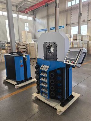 0.01mm Accuracy Hose Crimping Machine 4 Inch Big Capacity Crimping Range Electric Hydraulic Crimping Tool