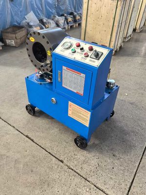 With 4 Wheels Forging Process One-Piece Without Welding Points One-Piece Formed Material High Hardness Wear Resistance Oil Pump Pressure  Hose Crimping Machine Dx68 Hose Crimper