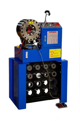 Stainless Steel Pipe Hose Crimping Machine P38 Braided Hose Crimper High Accuracy 1.5 And 2 Inch With Rack And Fast Change Mould Tools / Hydraulic Hose Pressor
