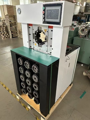 3-Inch Hydraulic Hose Crimping Machine with 15 Dies 6-76mm PLC Control
