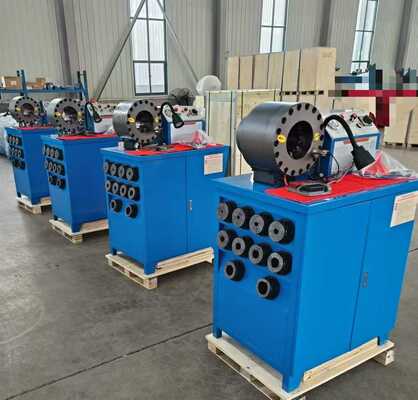 600T Crimping Force Rubber Hose Crimping Machine with 6-51mm Range and 10 Interchangeable Dies for Hydraulic Hose Crimper