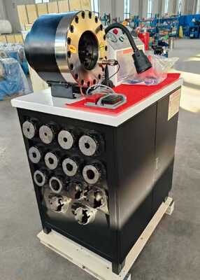 2 Inch 600T Crimping Force Rubber Hose Crimping Machine with 6-51mm Range and 10 Interchangeable Dies