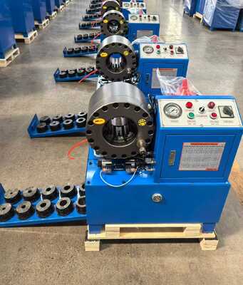 DX68 Hydraulic Hose Crimping Machine with 6-51mm Crimping Range, 220v/240v/380v/415v Voltage Options and 200 Pcs Per Hour Efficiency