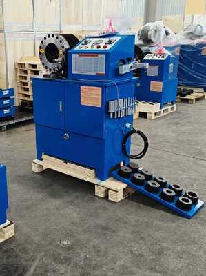 6-51mm Dual Functionality Hydraulic Hose Crimping Machine with 10 Interchangeable Dies and Hose Skiving Capability