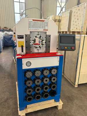 3 Inch Hydraulic Hose Crimping Machine with PLC Control System 6-76mm Crimping Range and 15 Interchangeable Dies