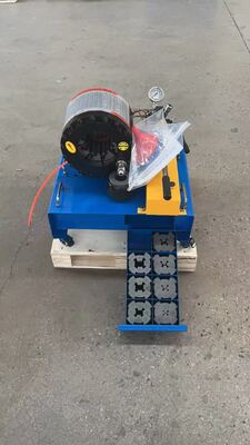 Good price 2 Inch Blue Color High Efficiency 600T Manual Hose Crimping Machine Without Electric With 6-51mm Crimping Range And 10 Interchangeable Dies For Hydraulic Applications online