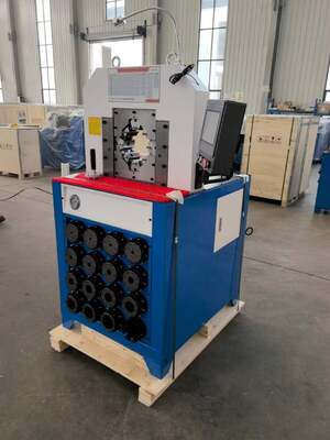 Good price 3 Inch Super Thickness Model 220v/380v Hydraulic Hose Crimping Machine PLC/botton Control System 2800KN Crimper Force And 6-76mm Crimping Range 15 Dies For Hydraulic Applications online