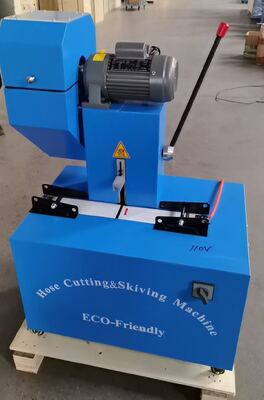 2 Inch Blue Color Electric From 6 To 51mm Hose Cutting And Skiving Machine With Protective Devices 220V/380V/110v Voltage And 10 Interchangeable Dies Two Function Into One Machine