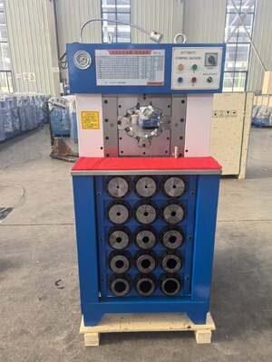 3 Inch Super Thiness Model Hydraulic Hose Crimping Machine Black And Blue Color With 6-76mm Crimping Range 165mm Max Opening And 15 Dies 220v/380v Voltage