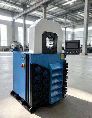 4 Inch Electric Super Thickness Model Hydraulic Hose Crimping Machine With 0.01mm Accuracy 6-102mm Crimping Range And 18 Dies