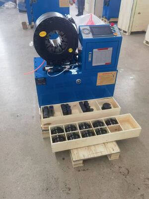 6 Inch Up To 150mm Hydraulic Hose Crimping Machine With 220v/380v/415v/240v Voltage PLC Control Systerm 4-150mm Crimping Range Large Opening And 20 Interchangeable Dies