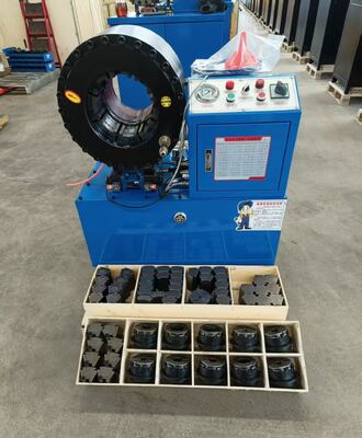 6 Inch Up To 150mm Hydraulic Hose Crimping Machine Crimping 6 Layers/wires Hose From 4-150mm Crimping Range Large Opening Crimping Force 2500 Ton And 20 Interchangeable Dies With Different Voltage